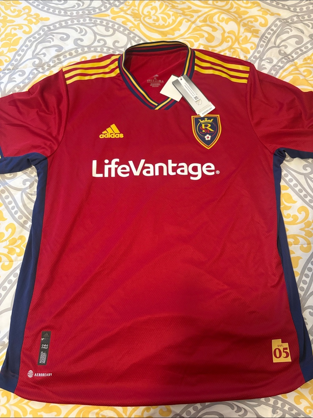 Adidas Authentic USA Real Salt Lake MLS Soccer Jersey!